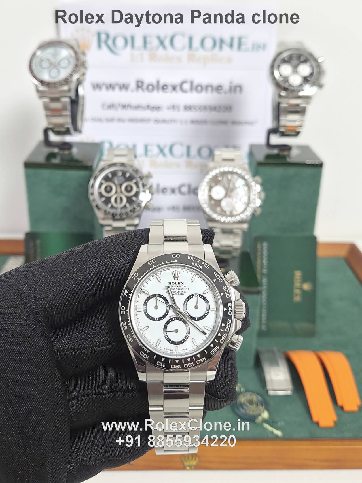 Rolex Daytona Panda clone watches india