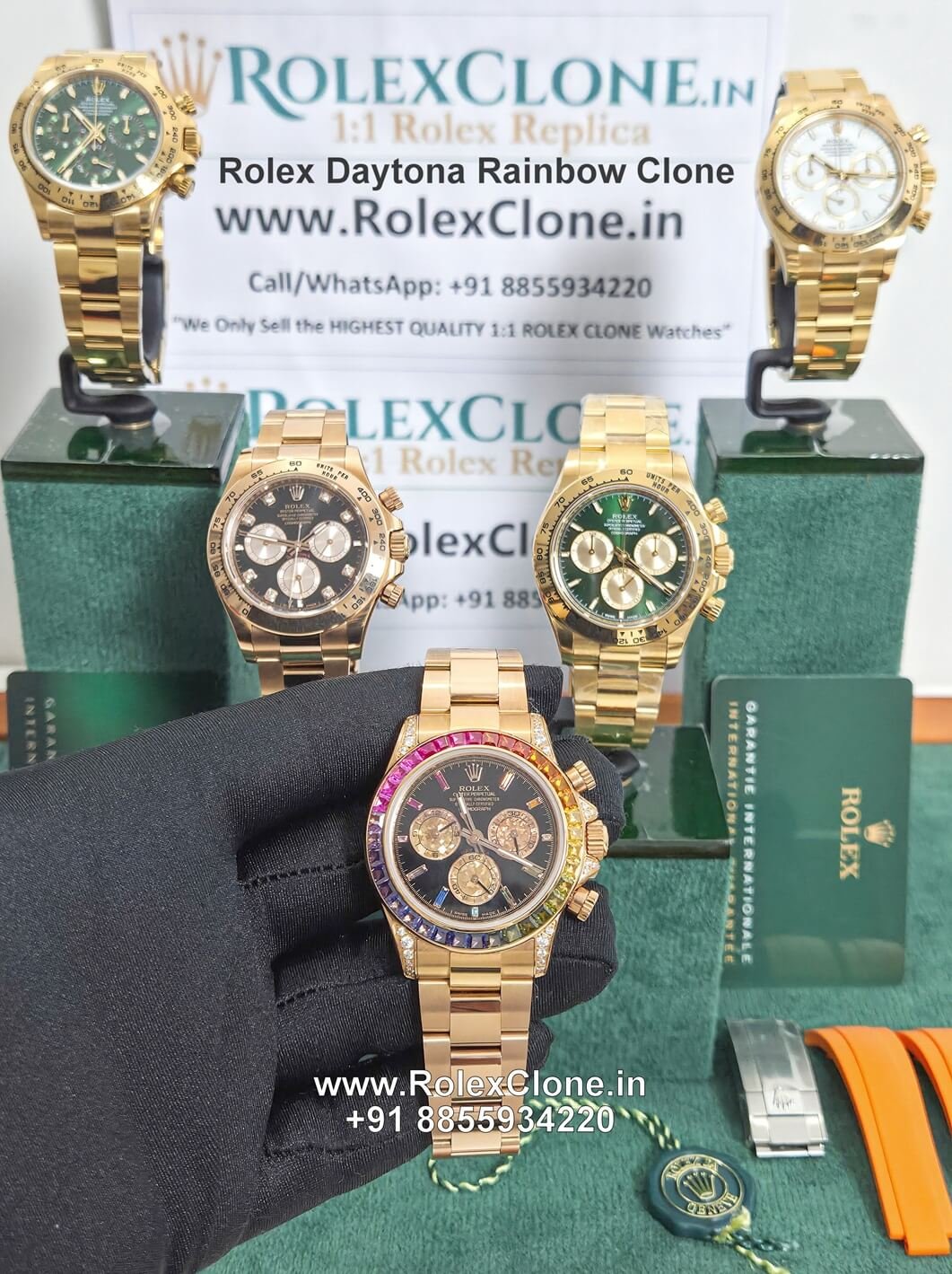 Rolex daytona rainbow clone watches india