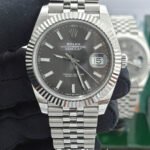 rolex datejust grey dial