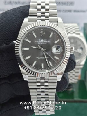 rolex datejust grey dial