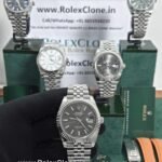 rolex datejust grey dial replica