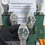 rolex datejust mint green dial clone