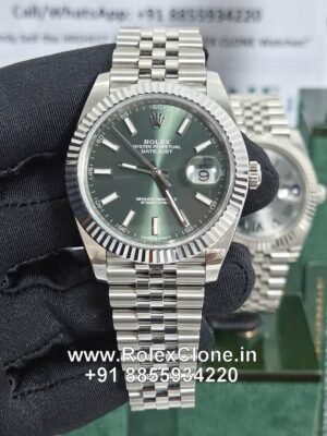 rolex datejust mint green dial replica