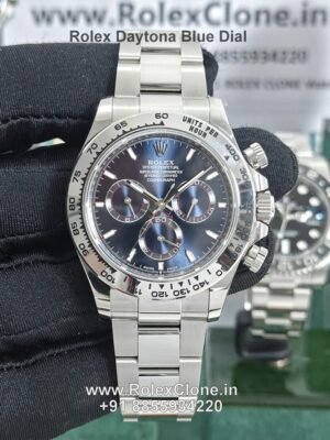 rolex daytona blue dial