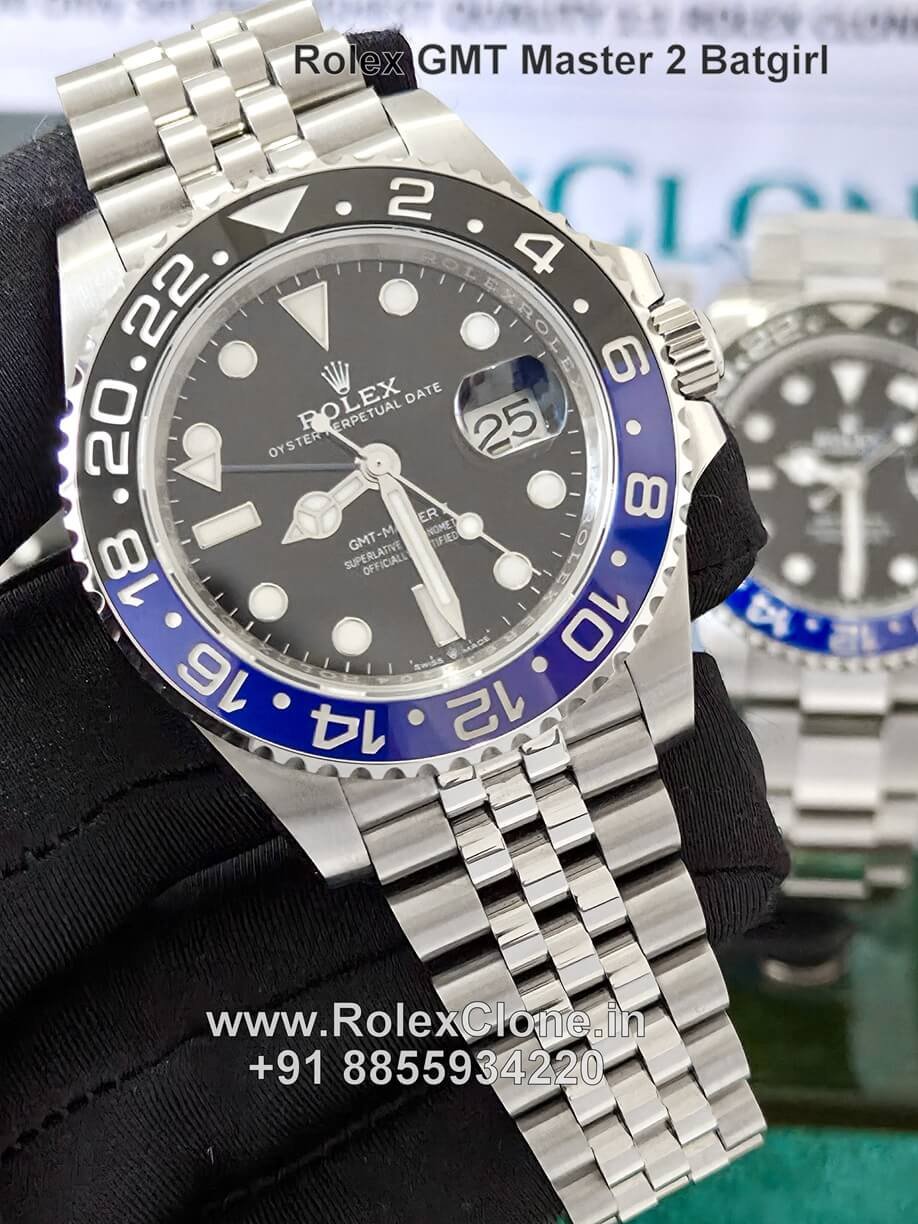 rolex gmt master 2 batgirl replica