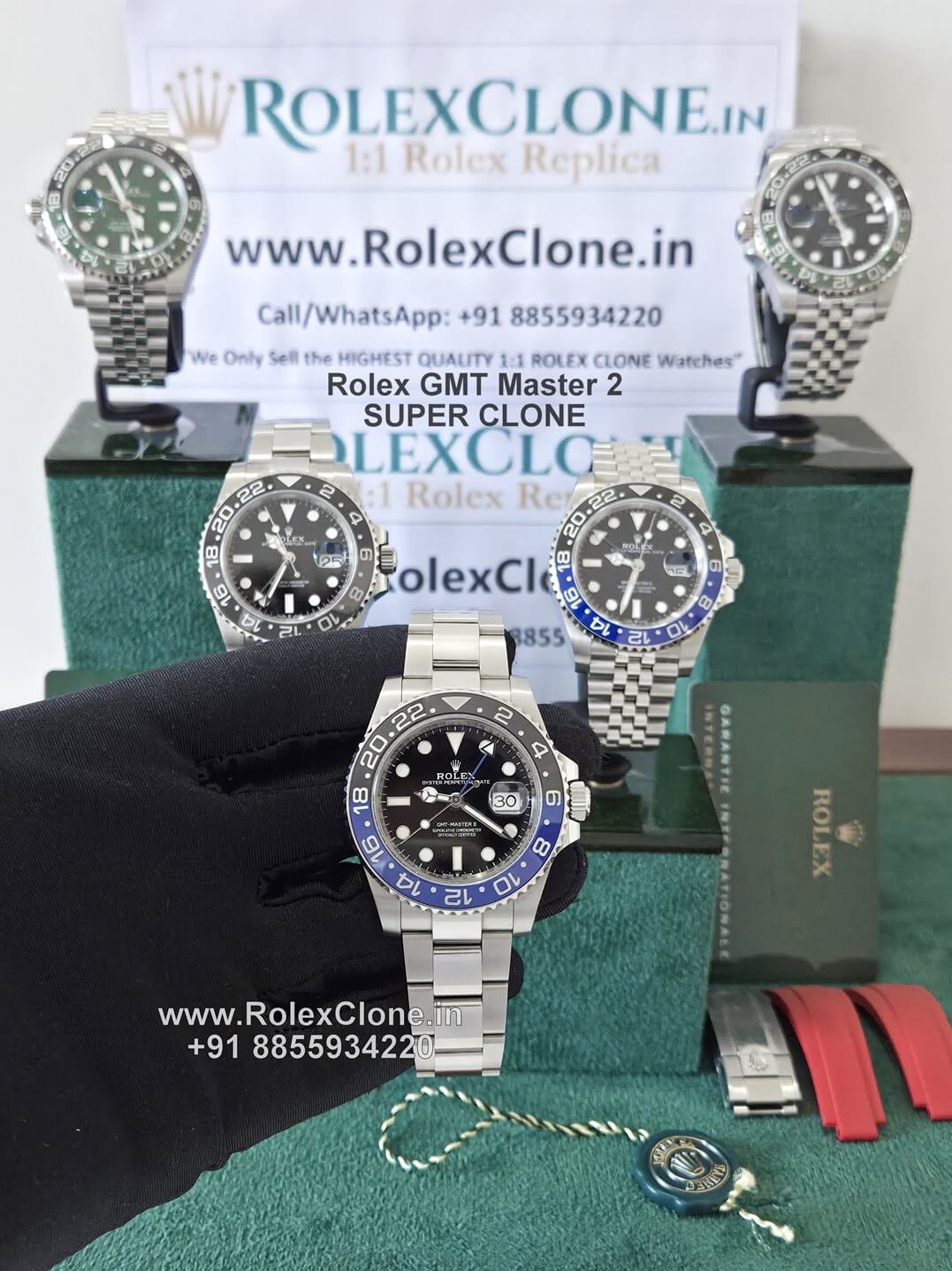 rolex gmt master 2 batman superclone