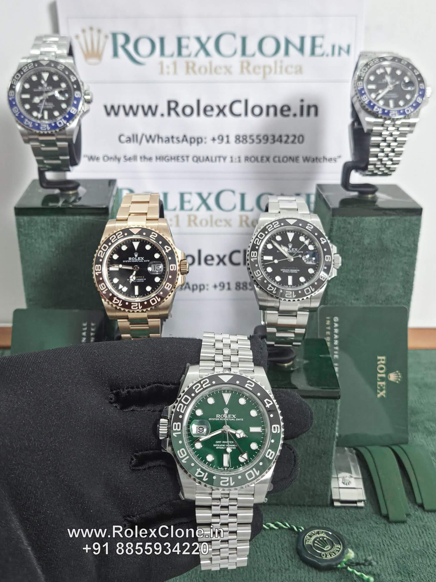 rolex gmt master 2 green dial