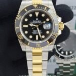 rolex submariner black dial two tone