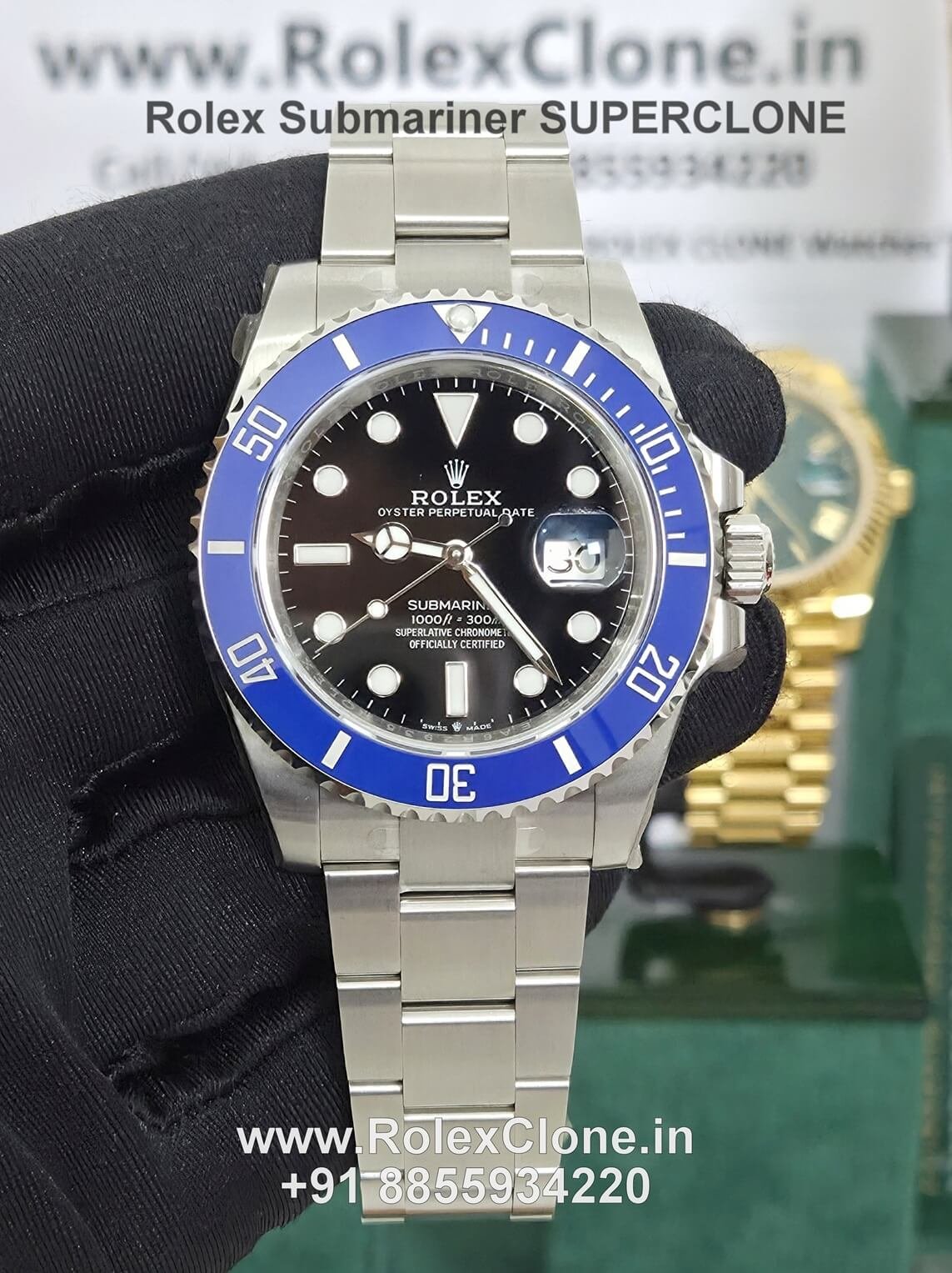 rolex submariner blue bezel