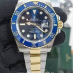 rolex submariner blue dial two tone