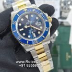 rolex submariner blue dial two tone bracelet