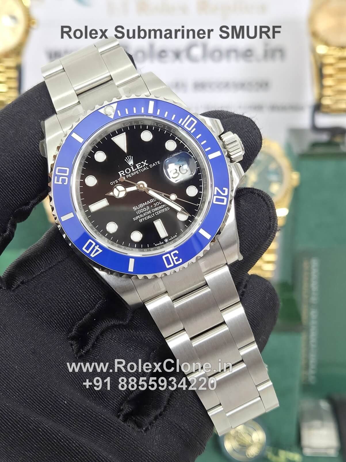 rolex submariner smurf
