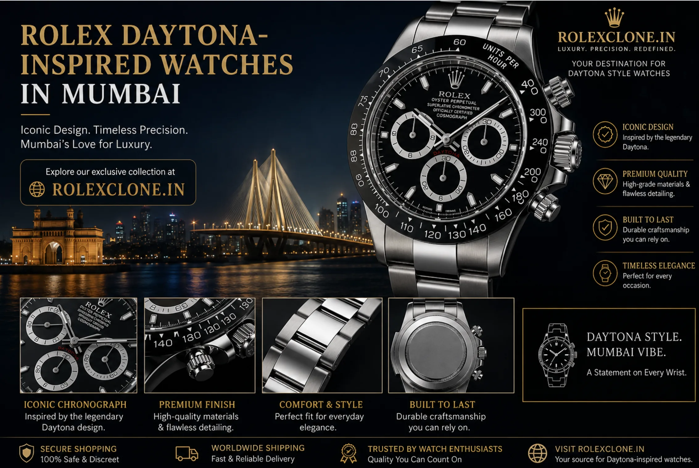 Rolex Daytona First Copy in Mumbai: What Buyers Should Know