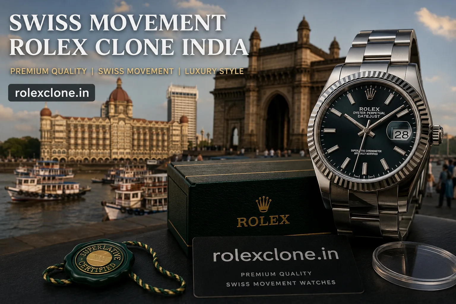 Swiss Movement Rolex Clone India: A Detailed Guide for Watch Buyers in Mumbai