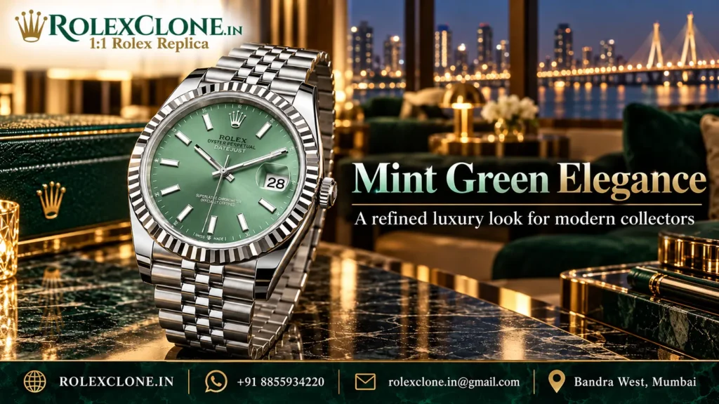 Rolex Datejust Mint Green Dial 41mm 1:1 Super Clone