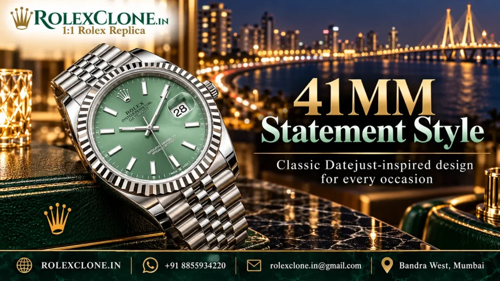 Rolex Datejust Mint Green Dial 41mm 1:1 Super Clone