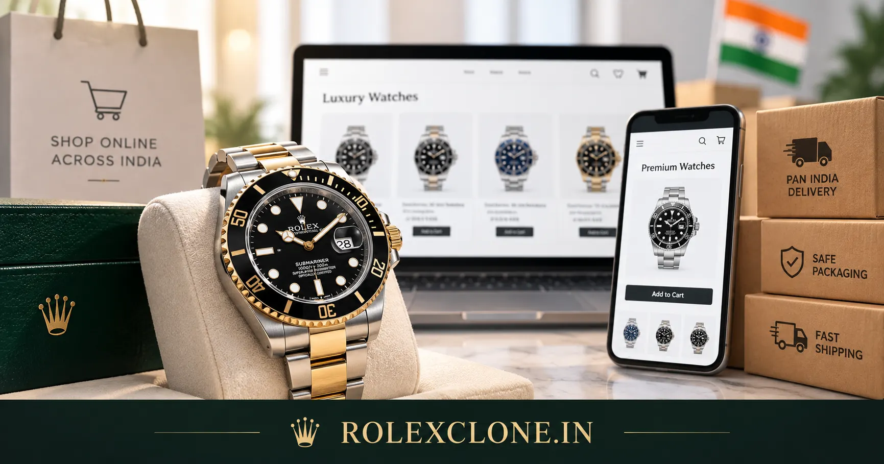 Replica Watches India online shopping luxury-inspired watches
