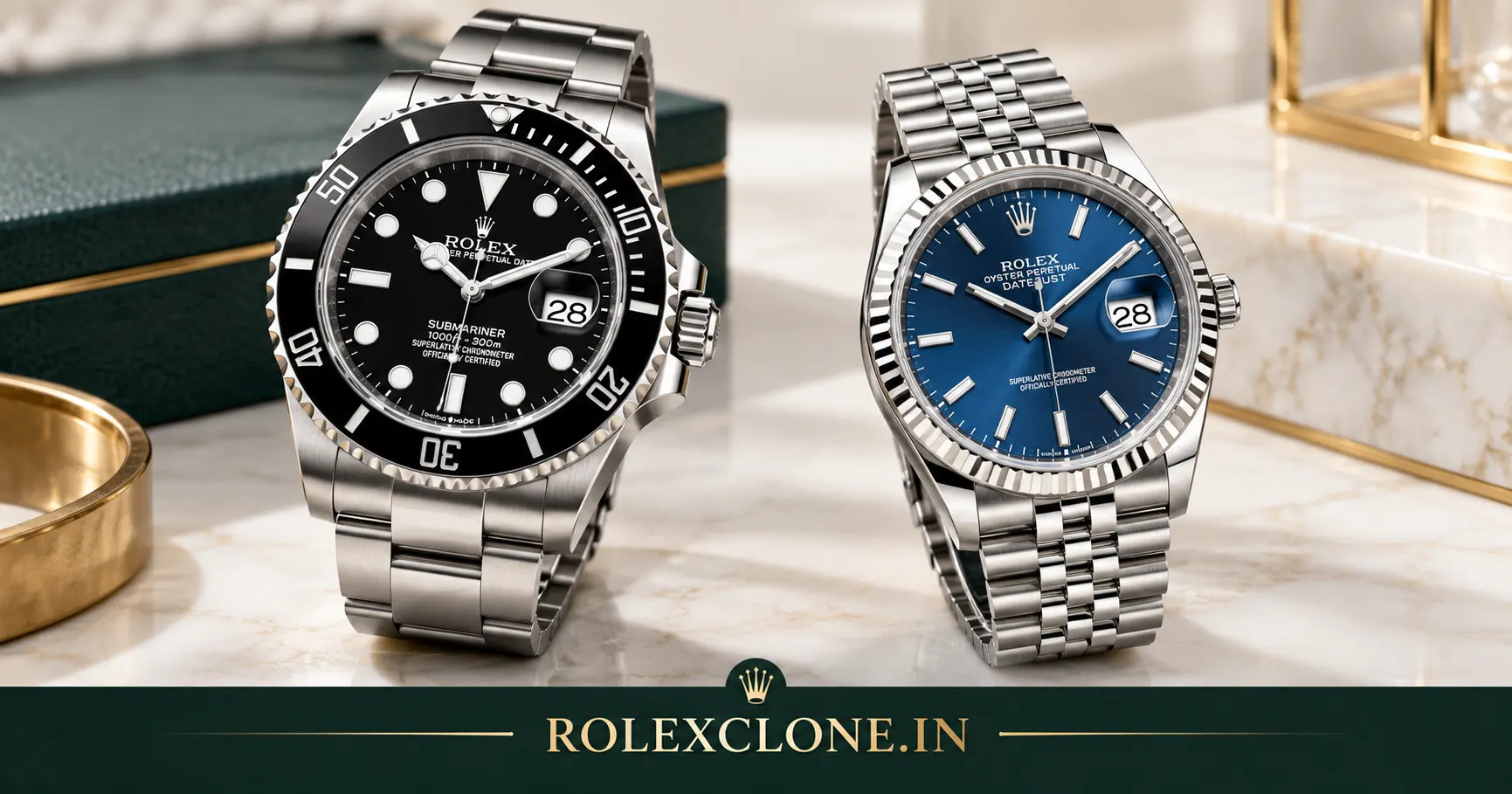 Premium replica watches India close-up of watch craftsmanship and details